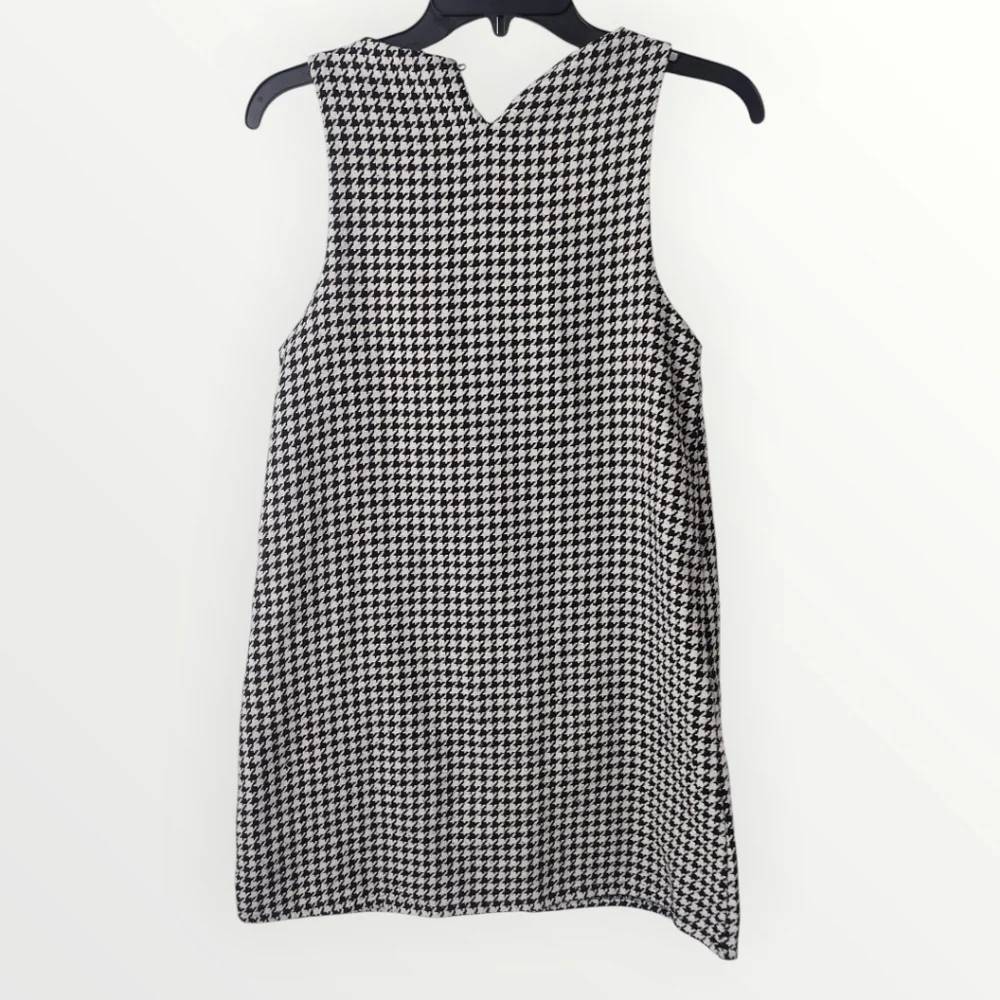 Biscotti Collezioni Girls Black and White Houndstooth Dress Size 12 - Picture 2 of 7